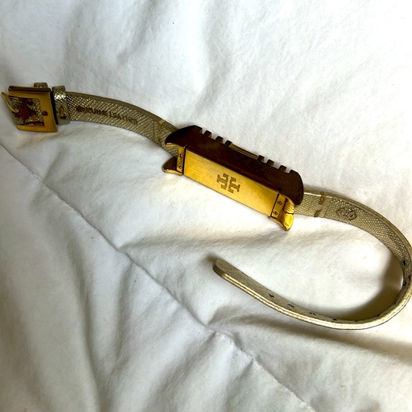 Tory Burch Fitbit Gold leather Wrap Bracelet OS - Picture 10 of 15